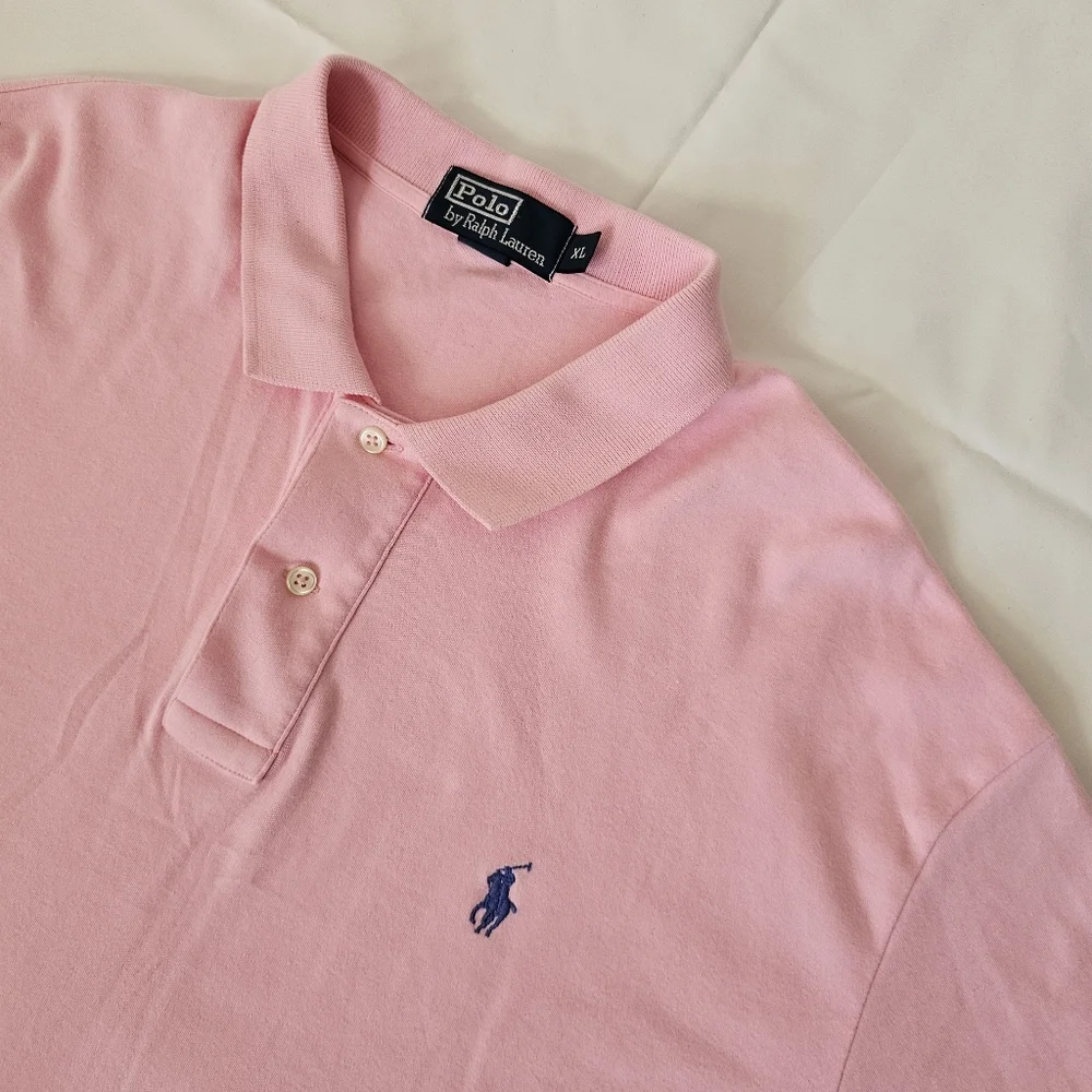 Polo Ralph Lauren Pink Piqué Fit Polo XL